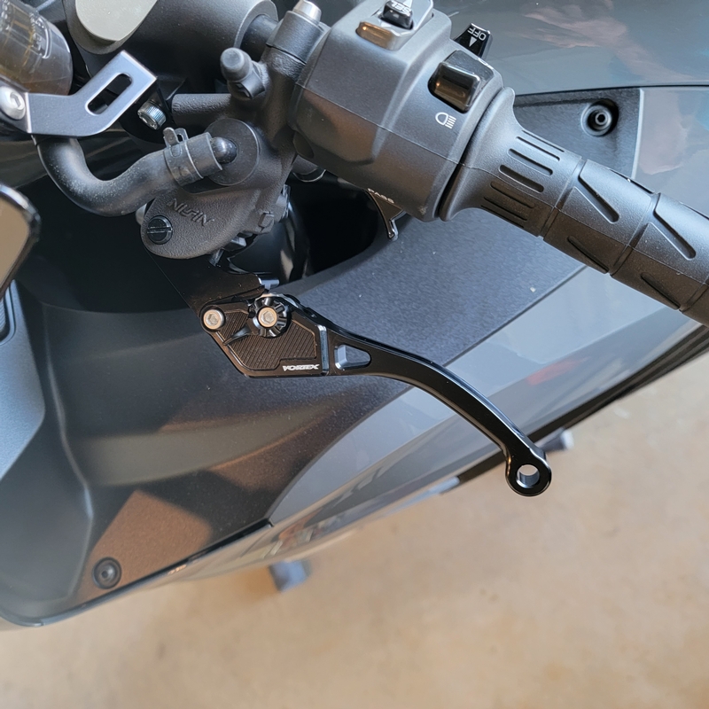 2022 ZX14R Vortex shorty levers.